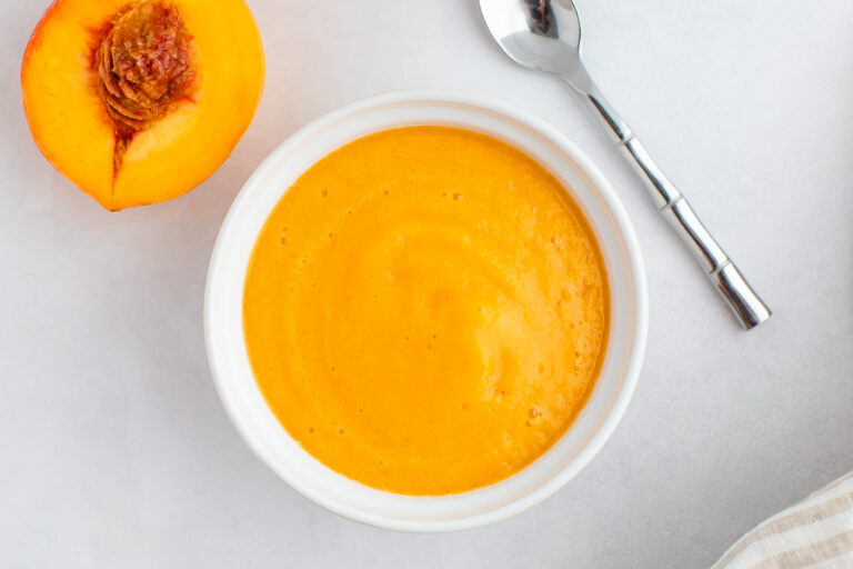 Easy Peach Puree {For Babies or Recipes} Eating Bird Food
