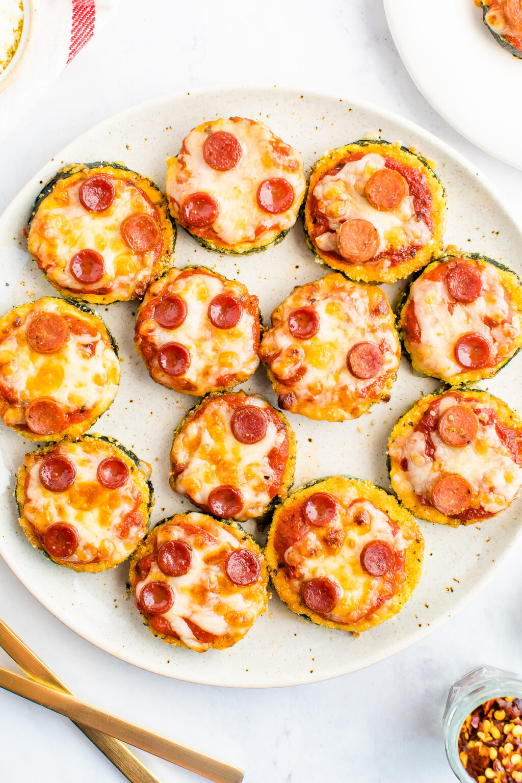 Zucchini Pizza Bites Eating Bird Food