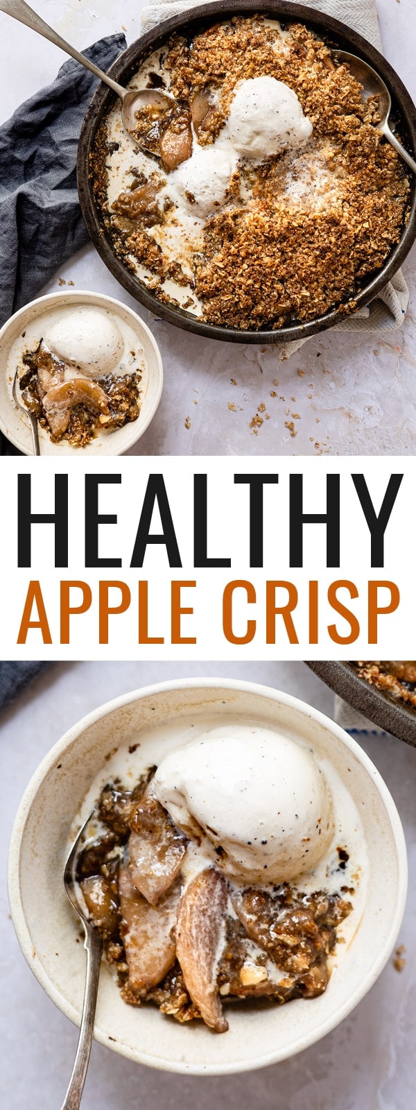 Healthy Apple Crisp with Oatmeal Topping Eating Bird Food