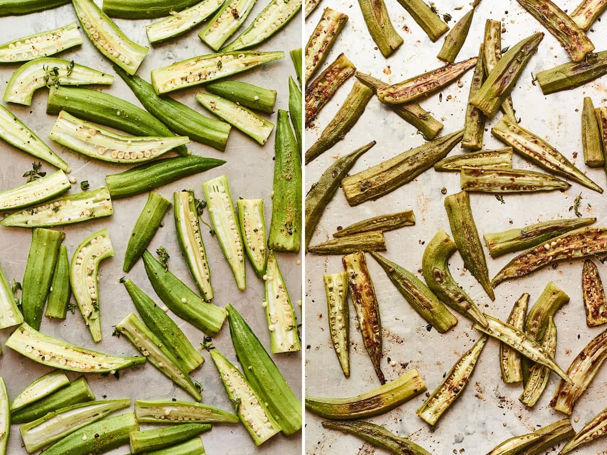 Easy Oven Roasted Okra Eating Bird Food
