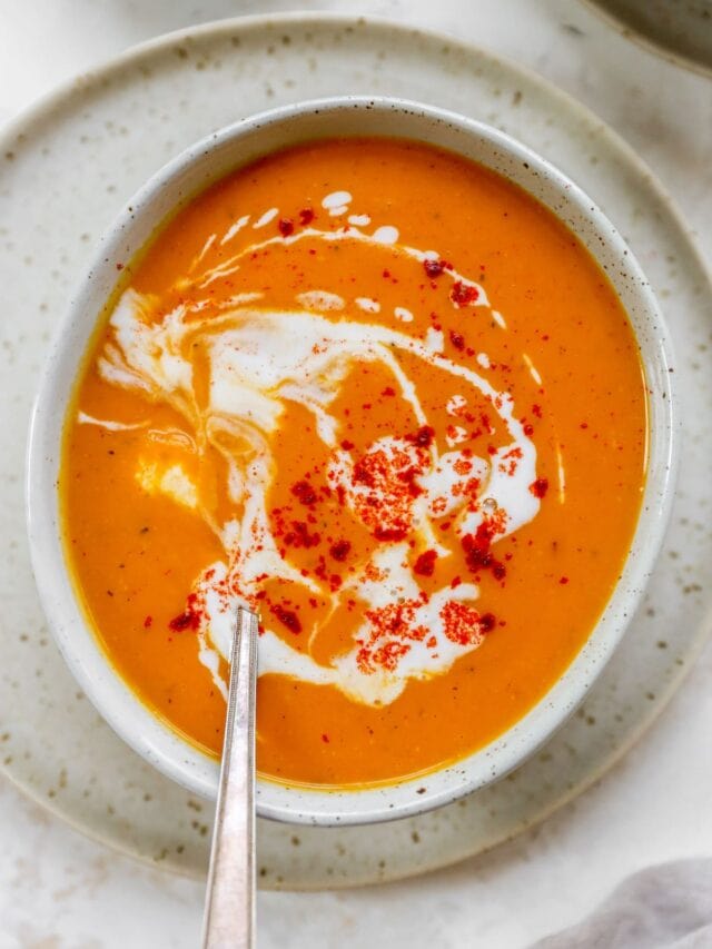 Vegan Sweet Potato Soup Eating Bird Food