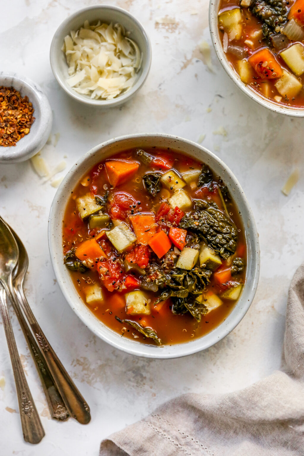 Quinoa Vegetable Soup Eating Bird Food