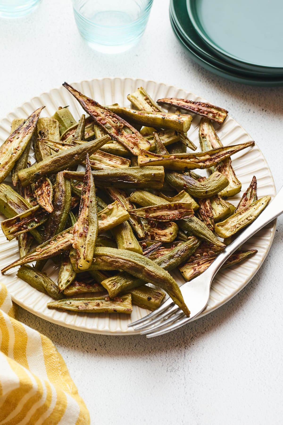 Easy Oven Roasted Okra Eating Bird Food