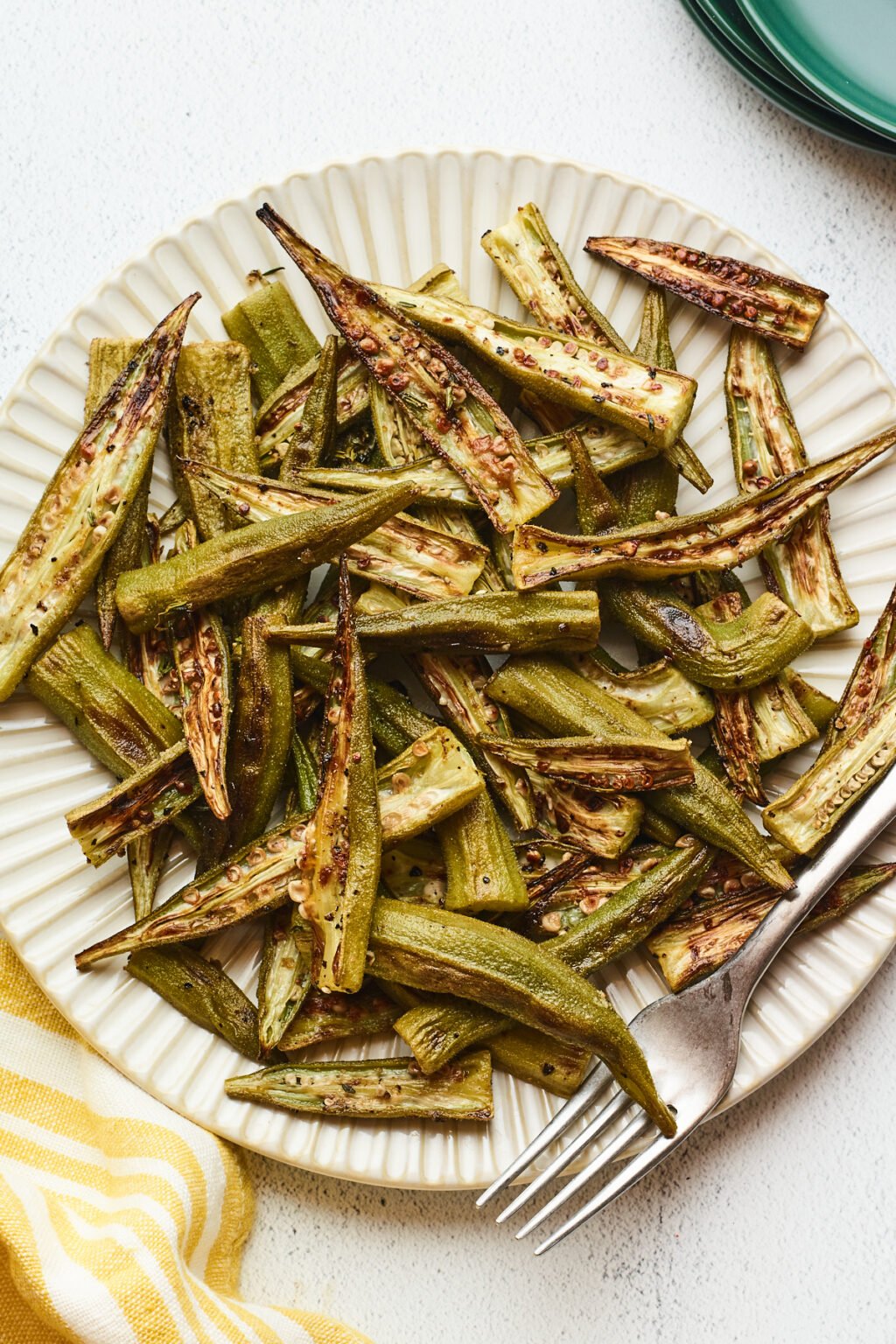 Easy Oven Roasted Okra Eating Bird Food