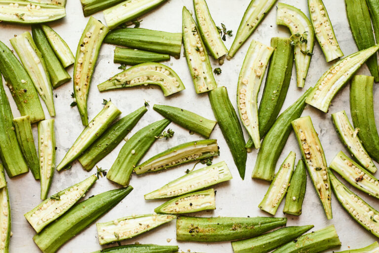 Easy Oven Roasted Okra Eating Bird Food