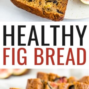 Slices of fig bread. Bread stuffed with fresh figs.