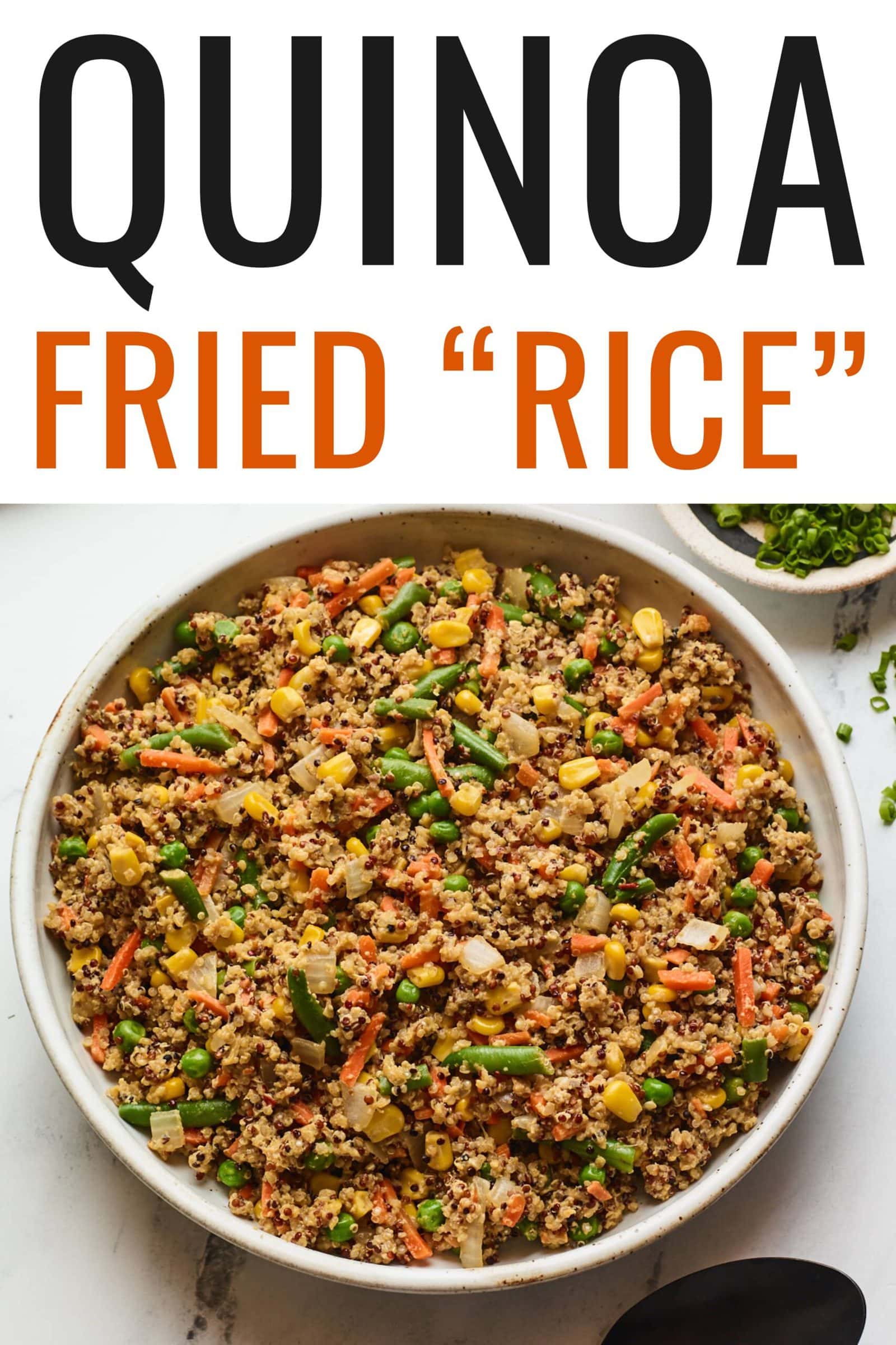 Quinoa Fried "Rice" and Veggies Eating Bird Food