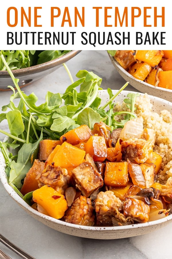 One Pan Tempeh Butternut Squash Bake Eating Bird Food