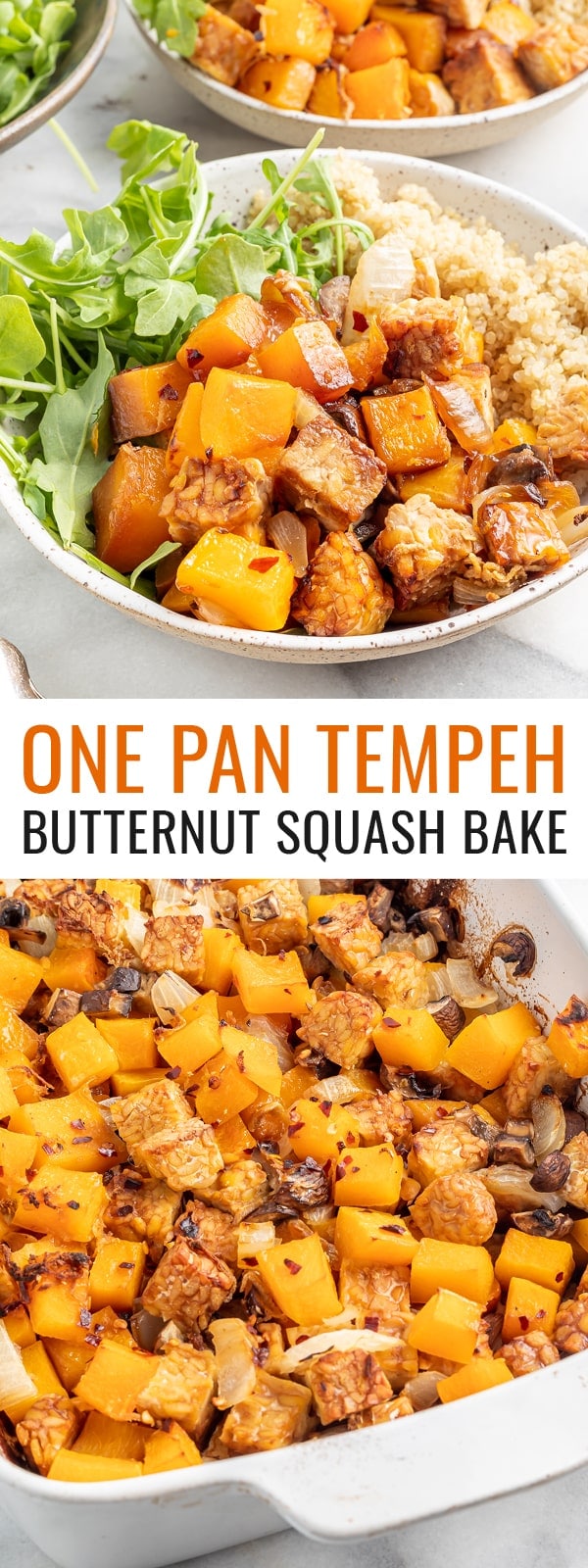 One Pan Tempeh Butternut Squash Bake Eating Bird Food