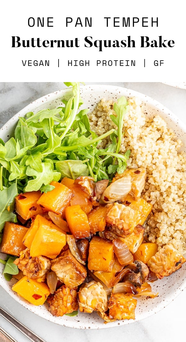 One Pan Tempeh Butternut Squash Bake Eating Bird Food
