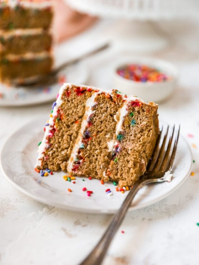 Healthy Birthday Cake Eating Bird Food