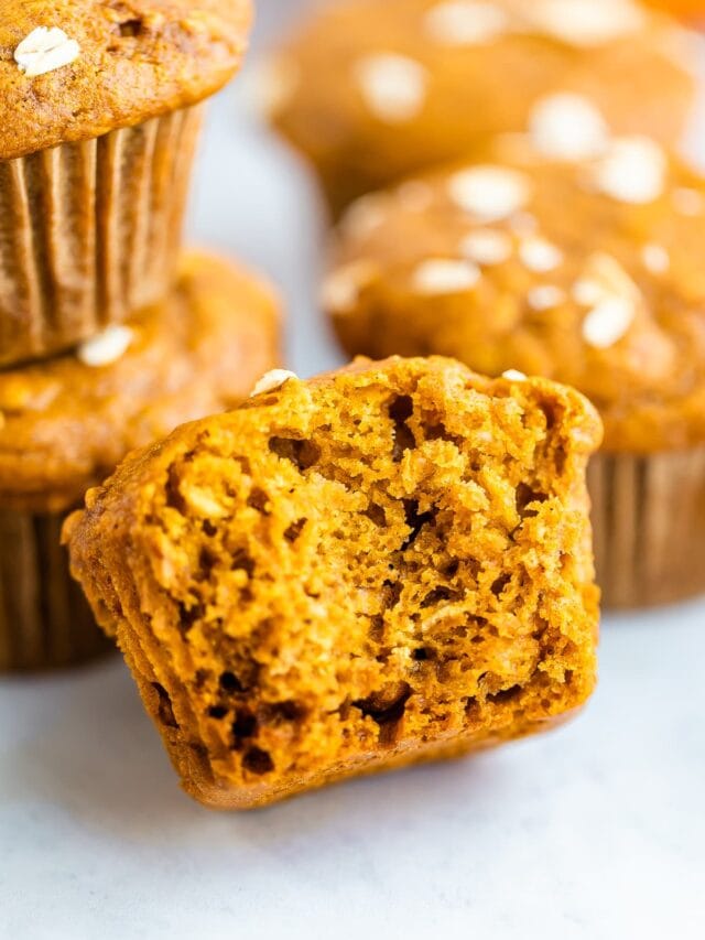 Healthy Pumpkin Muffins Eating Bird Food