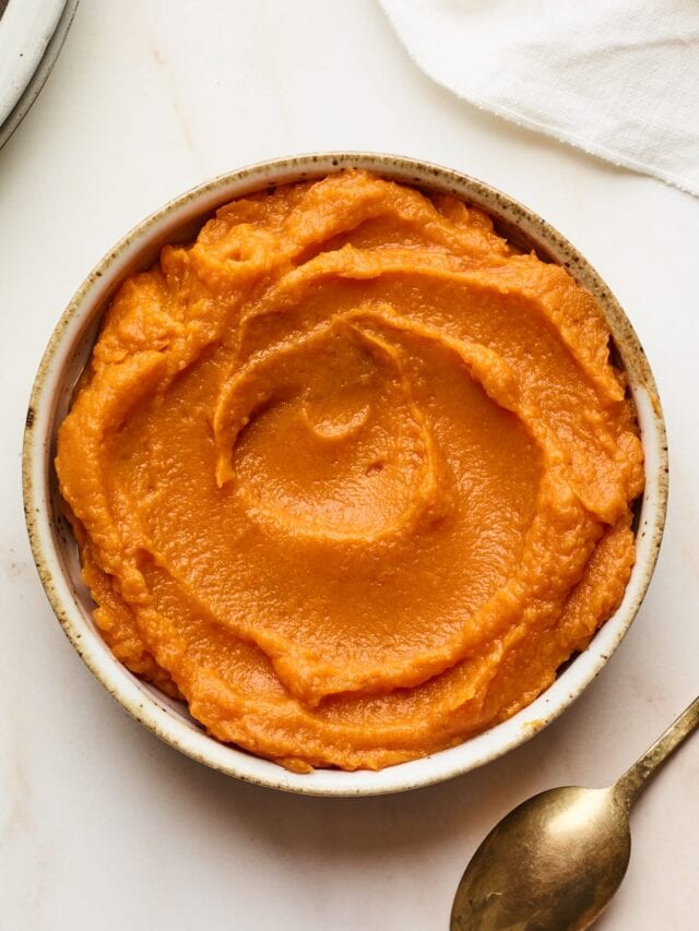 Sweet Potato Puree Eating Bird Food