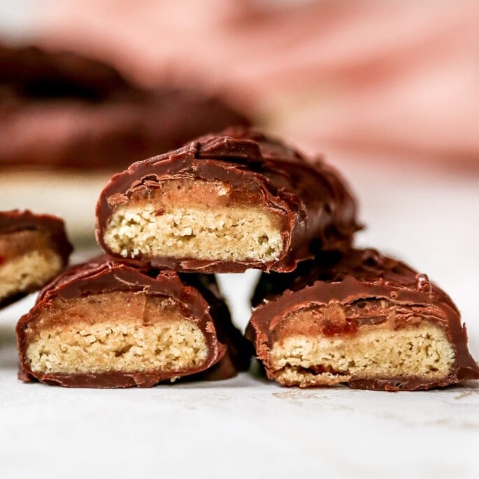 Healthy Twix Bars {Vegan + GlutenFree} Eating Bird Food