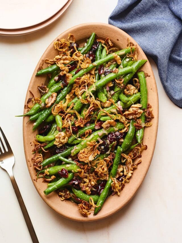 Green Bean Salad Eating Bird Food