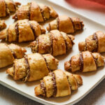 Rugelach on a serving platter.