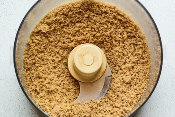 Walnuts, sugar, cinnamon and salt blended together in a food processor.