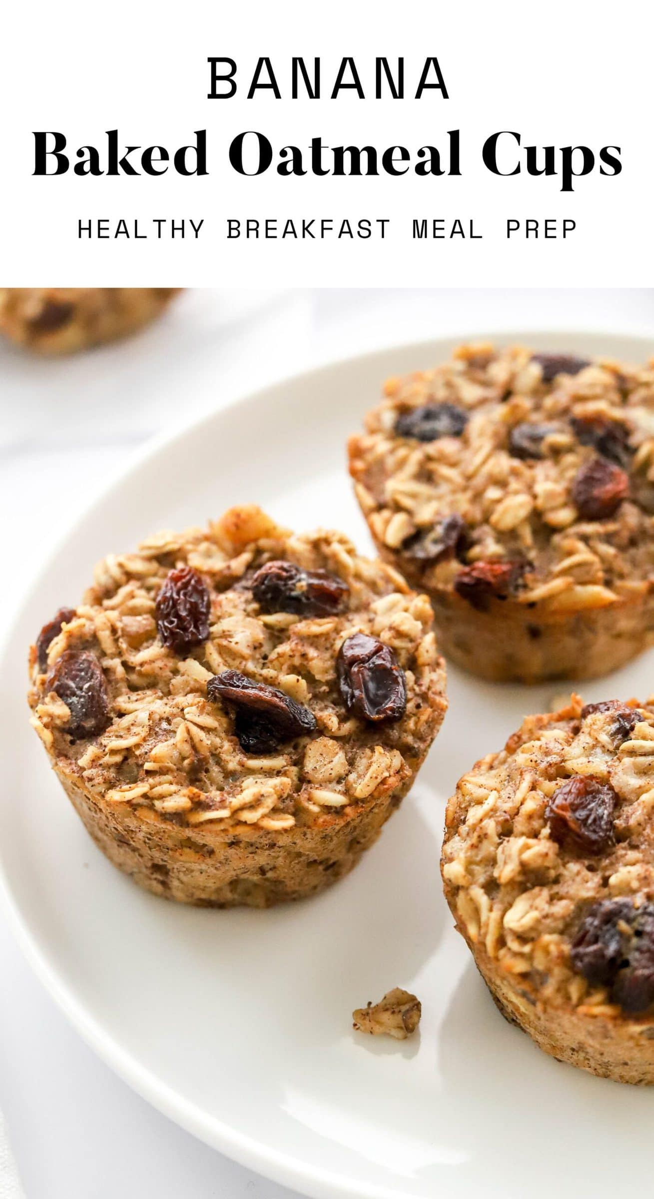 Banana Baked Oatmeal Cups Eating Bird Food