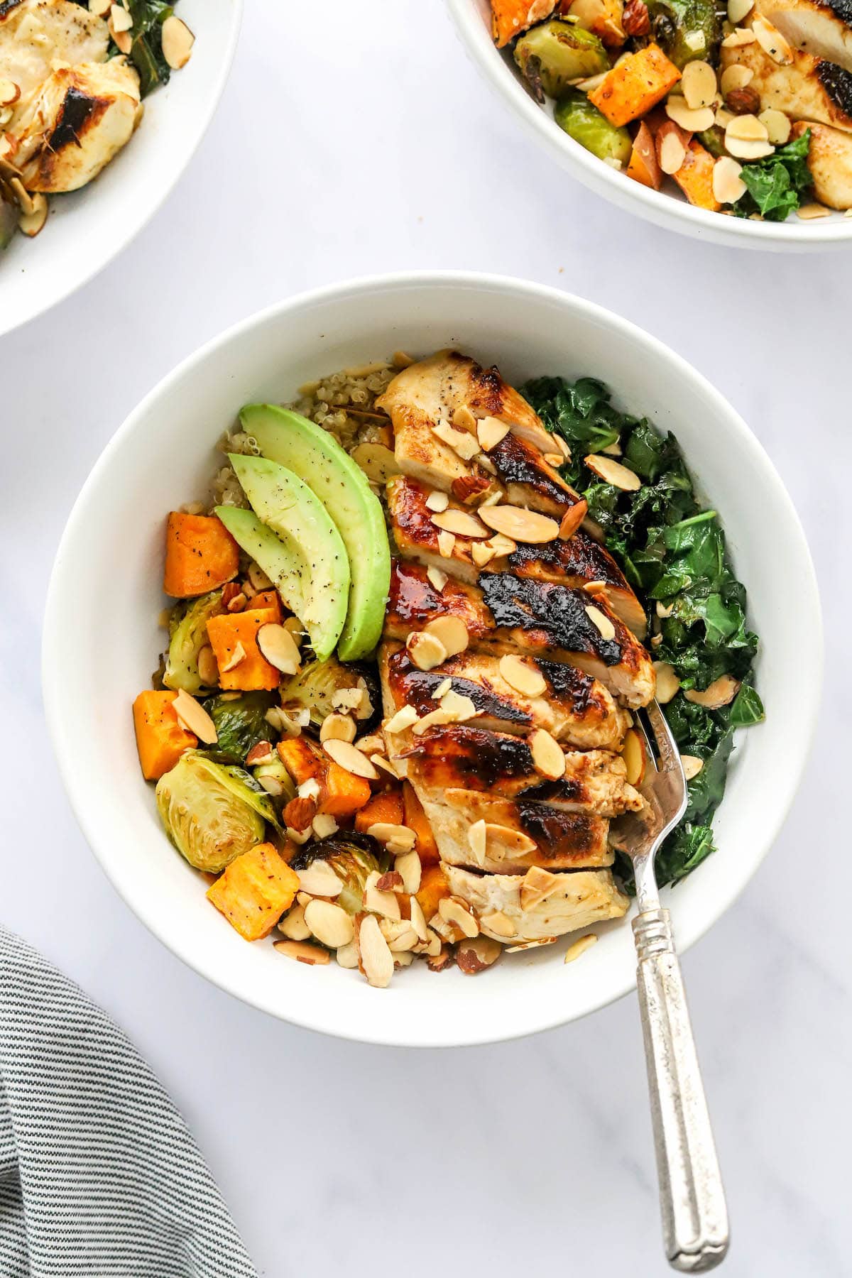 Chicken Protein Bowl Eating Bird Food