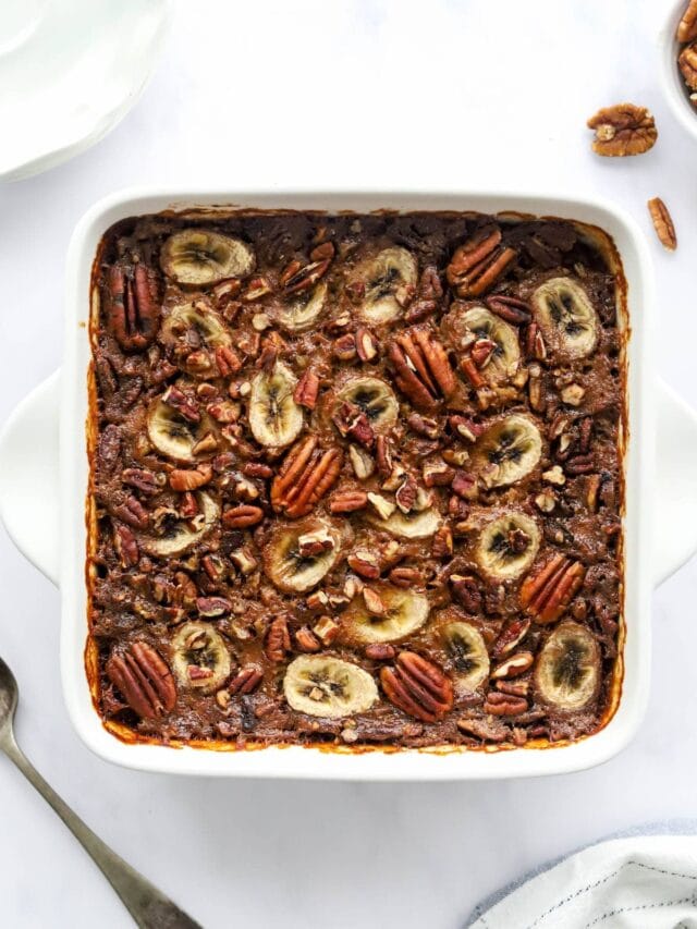 Baked Steel Cut Oatmeal Eating Bird Food