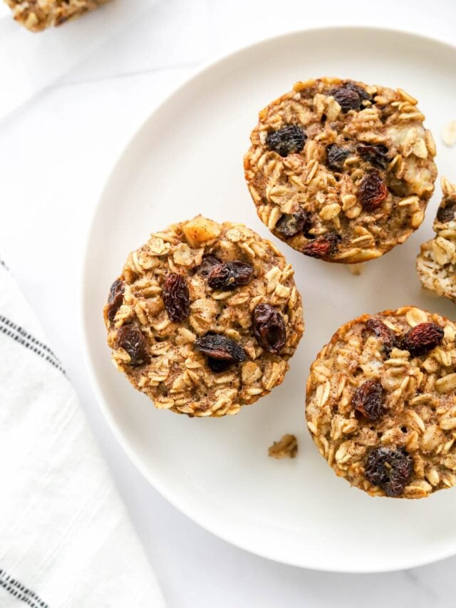 Banana Baked Oatmeal Cups Eating Bird Food