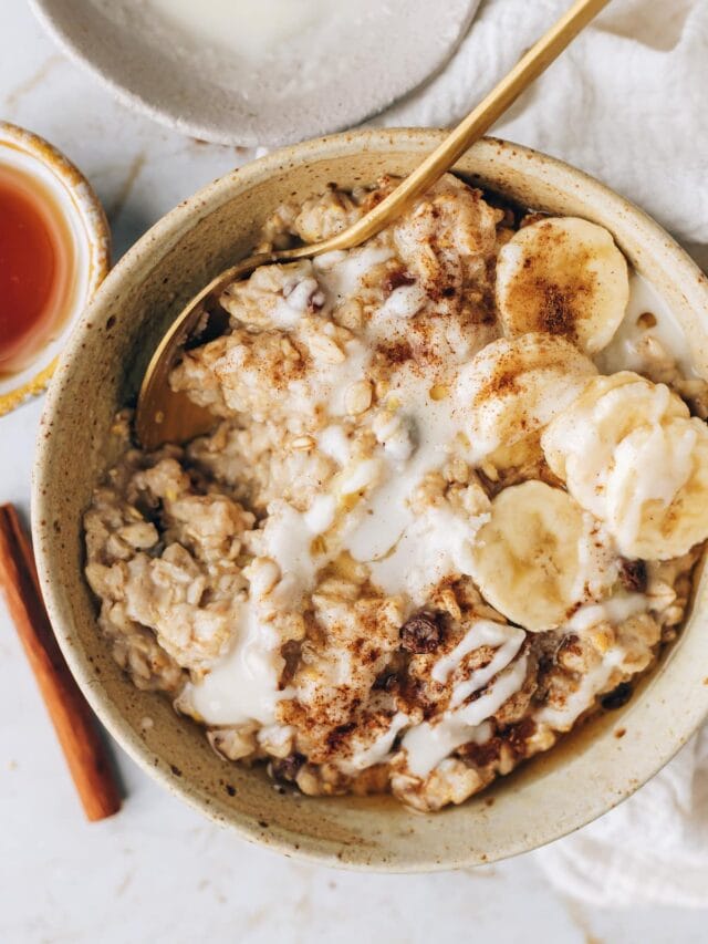Cinnamon Raisin Oatmeal Eating Bird Food
