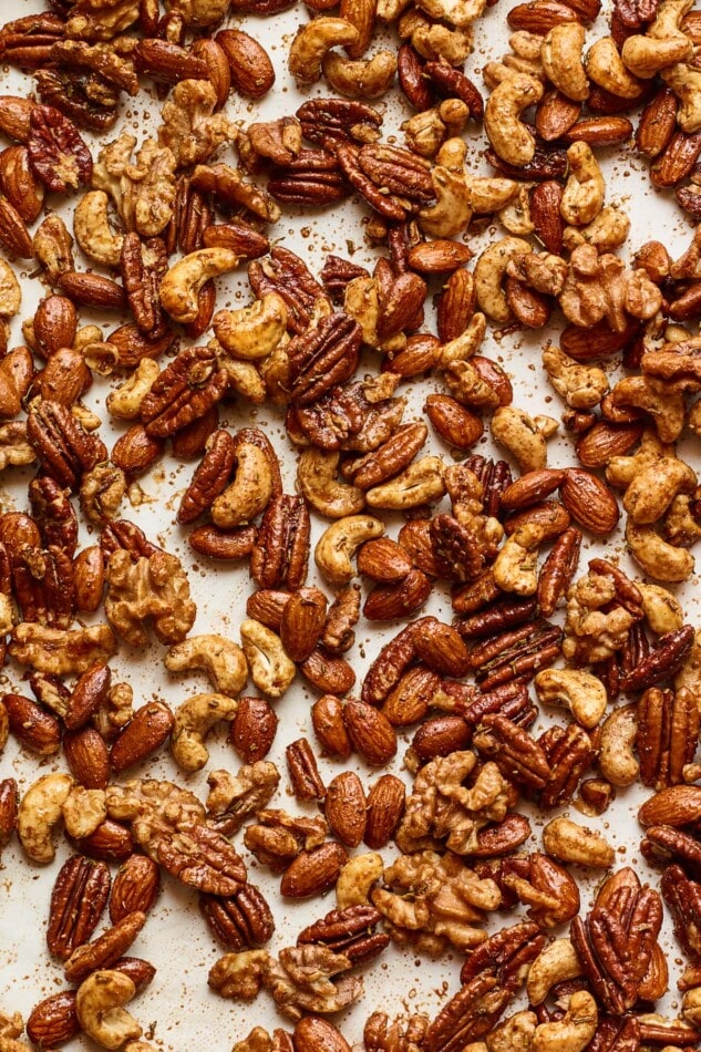 Sweet & Spicy Roasted Party Nuts Recipe - Cookie and Kate