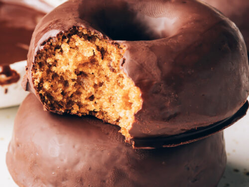 Chocolate Frosted Baked Donuts