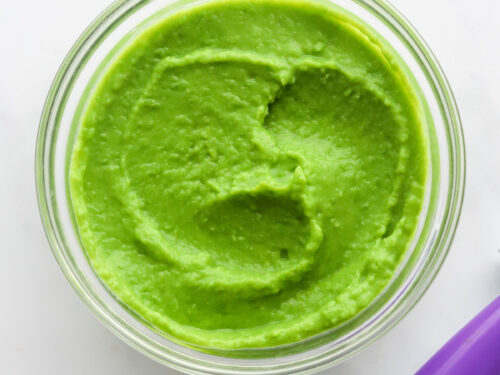 Pea puree for 6 month old cheap