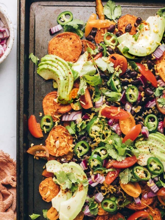 Sheet Pan Sweet Potato Nachos Eating Bird Food