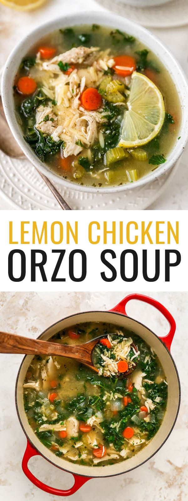Lemon Chicken Orzo Soup - Eating Bird Food