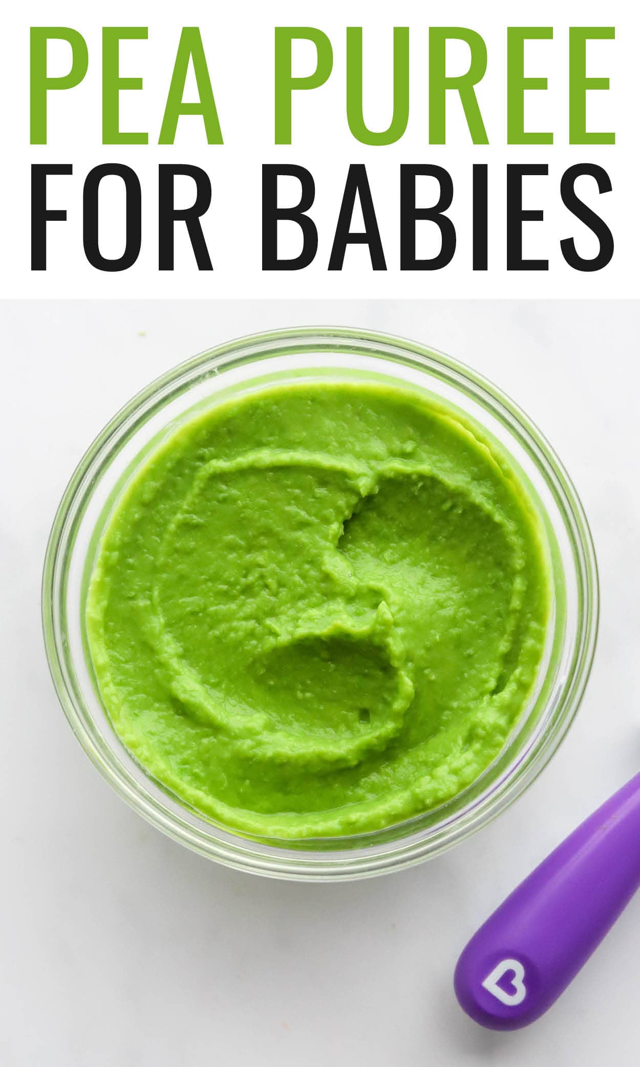 Pea Puree For Babies Eating Bird Food