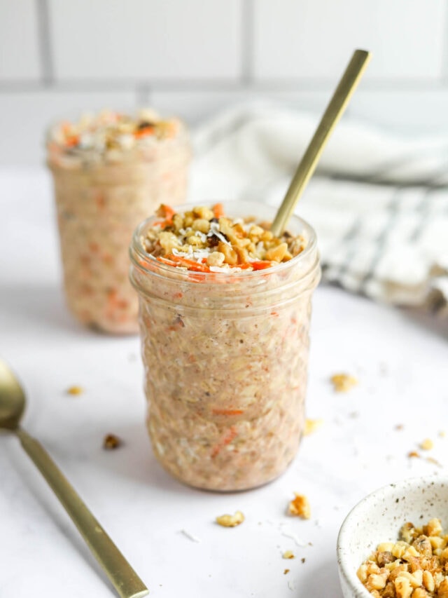 Carrot Cake Overnight Oats Eating Bird Food