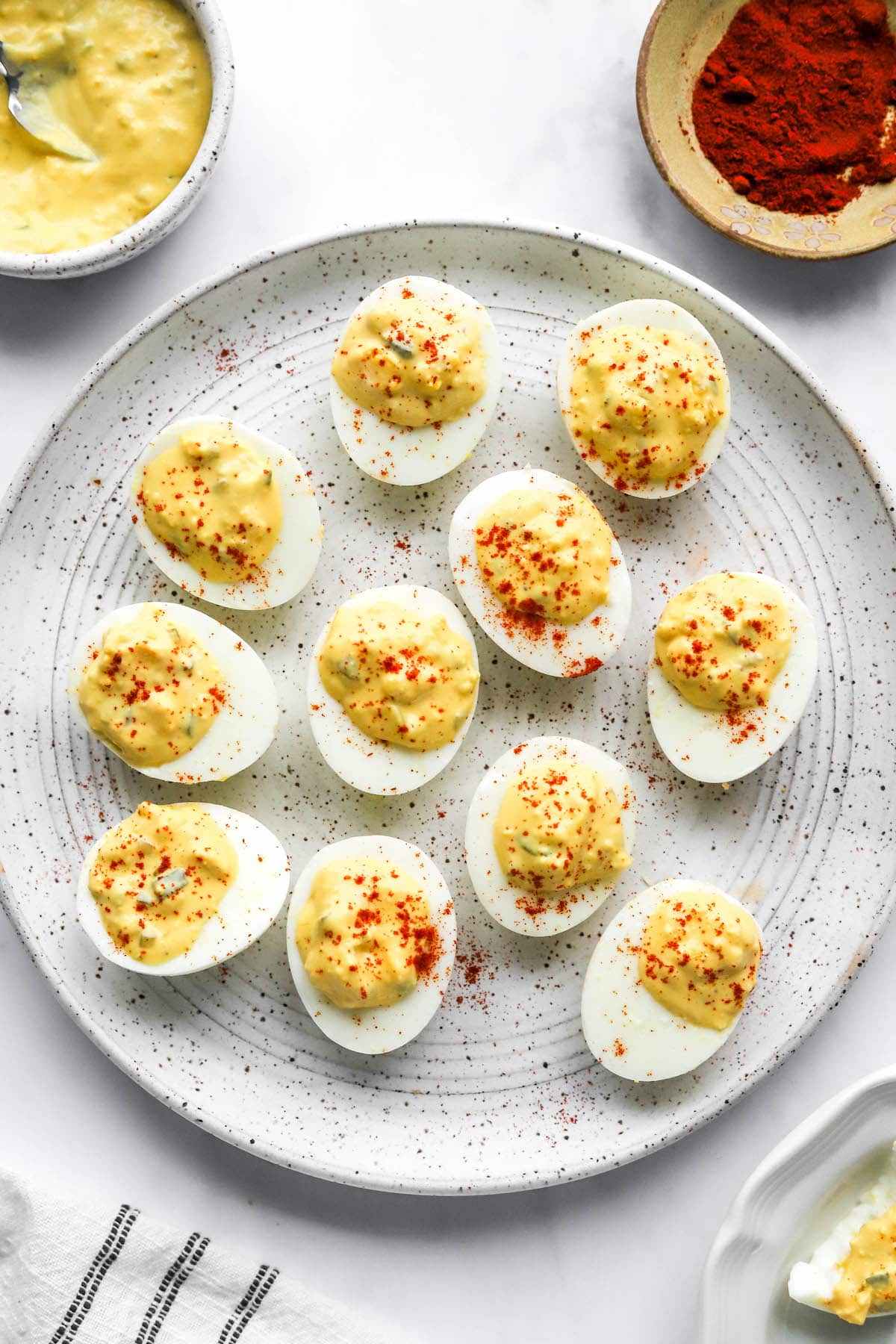 Healthy Deviled Eggs - Eating Bird Food