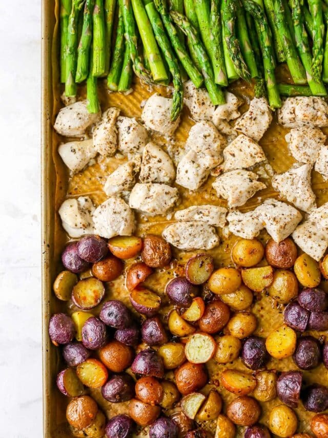 Lemon Garlic Chicken Sheet Pan Meal Eating Bird Food