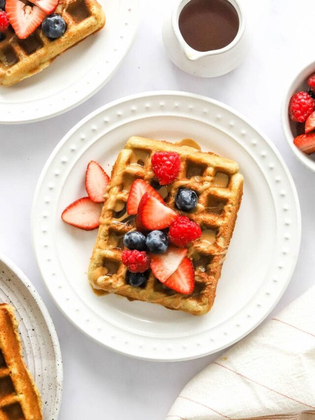 Almond Flour Waffles Eating Bird Food