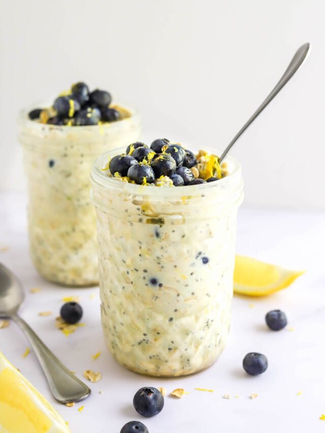 Blueberry Lemon Overnight Oats Eating Bird Food