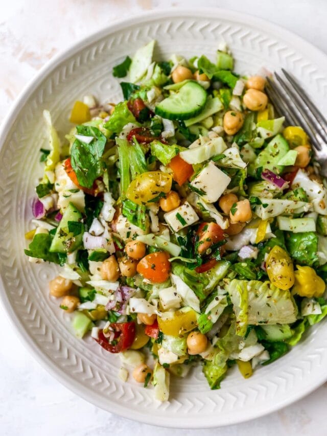 Italian Chopped Salad Eating Bird Food