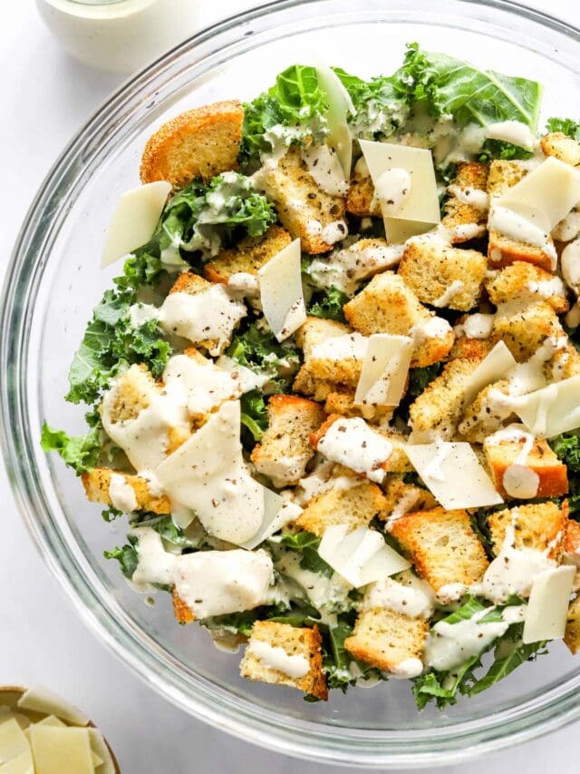 Kale Caesar Salad Eating Bird Food