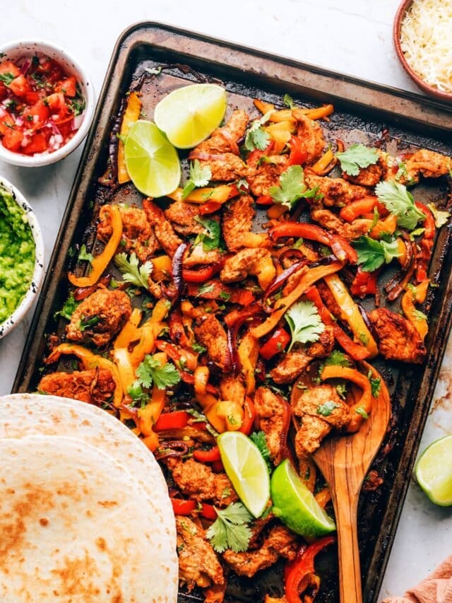 Sheet Pan Chicken Fajitas Eating Bird Food