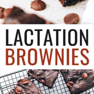 A lactation brownie square with a bite taken out of it. Photo below is of the brownies on a cooling rack.