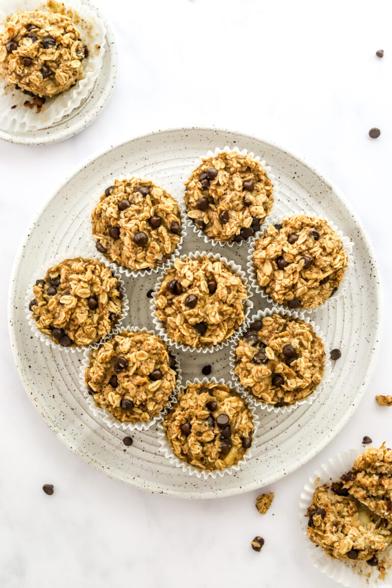 Peanut Butter Banana Baked Oatmeal Cups Eating Bird Food