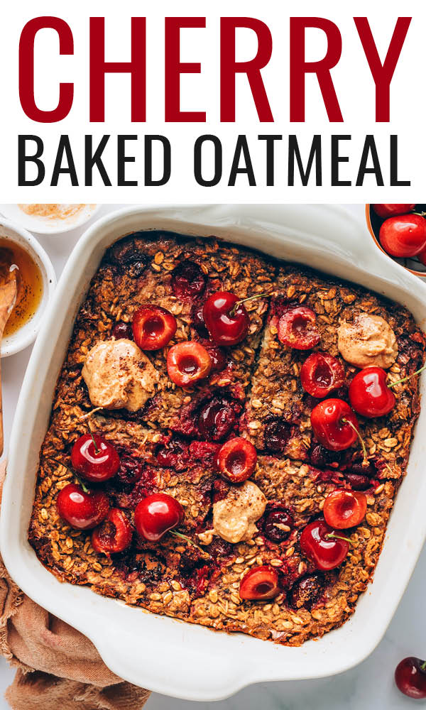 Cherry Baked Oatmeal Eating Bird Food