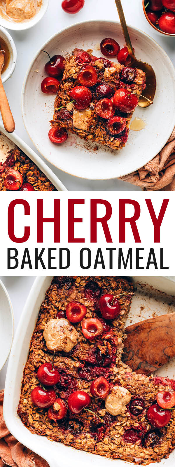 Cherry Baked Oatmeal Eating Bird Food