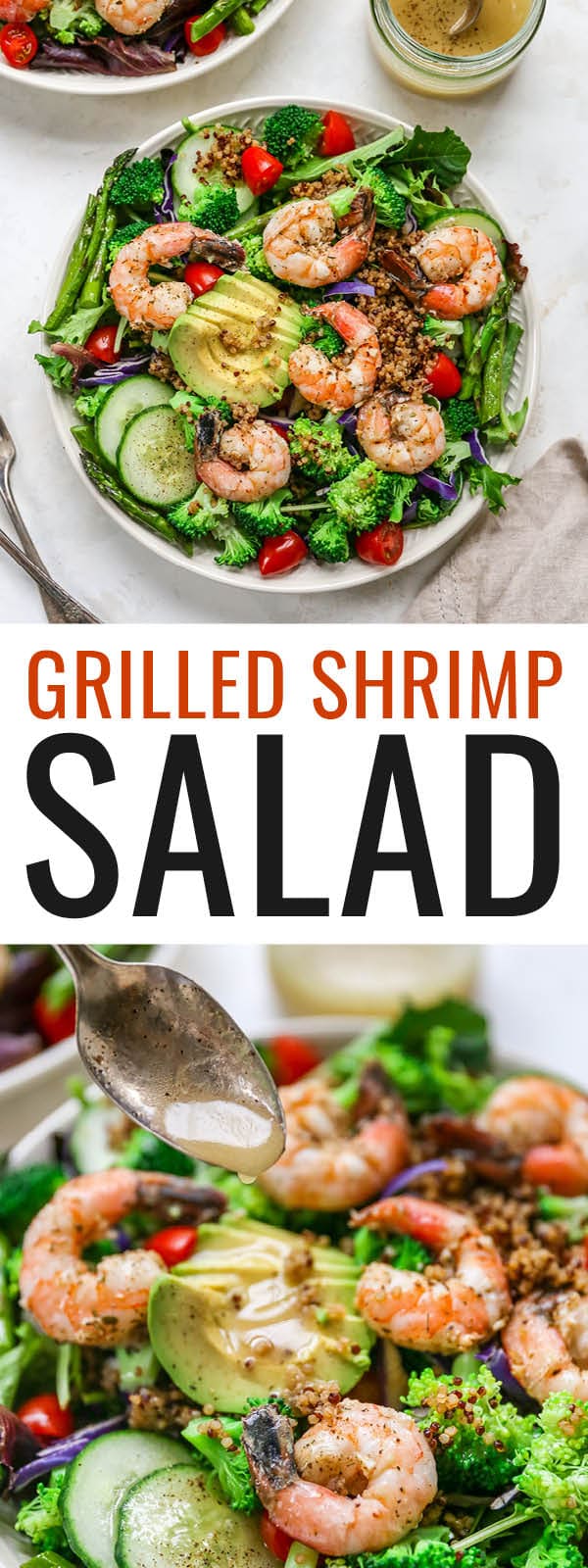 Grilled Shrimp Salad - Eating Bird Food