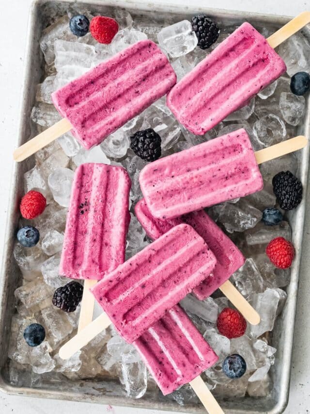 Greek Yogurt Popsicles Eating Bird Food