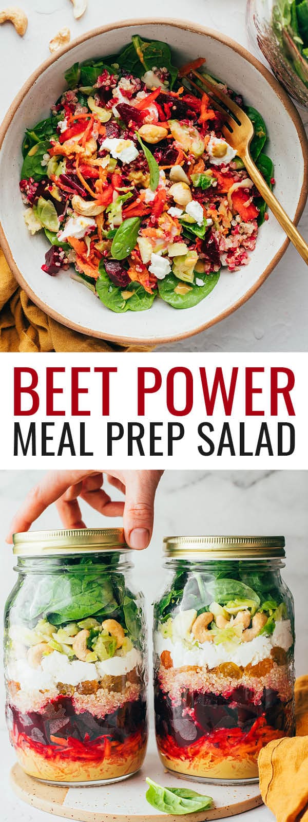 Beet Power Mason Jar Salad Eating Bird Food