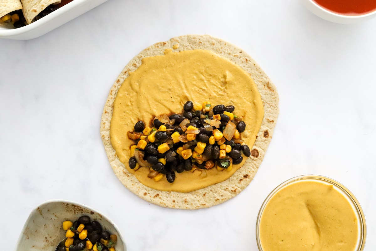 Vegan Enchiladas Eating Bird Food