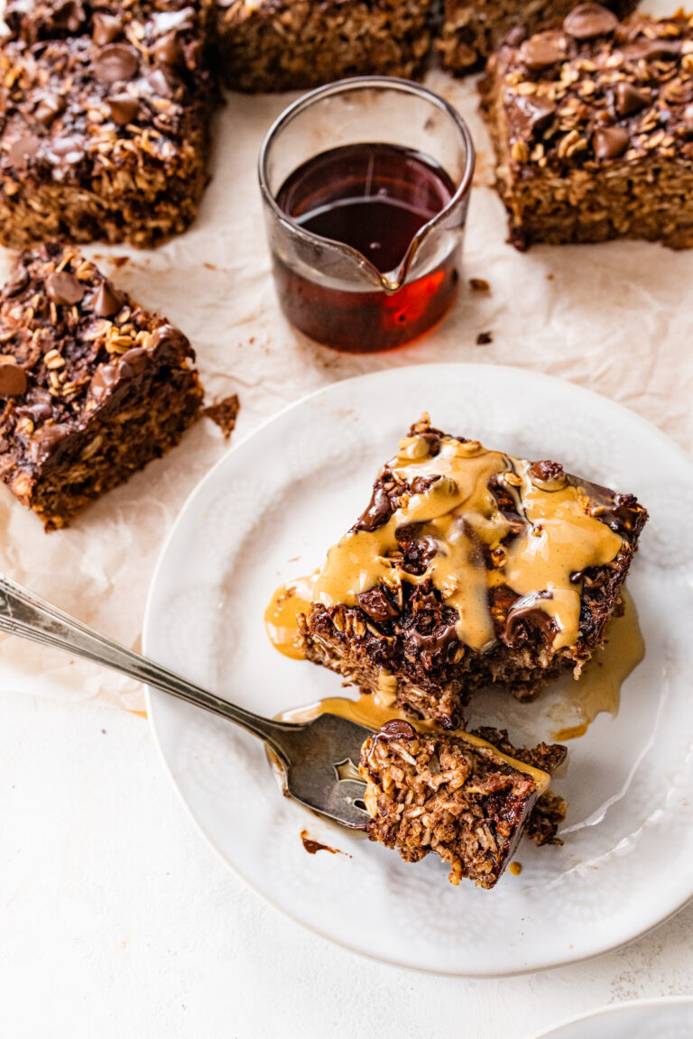 Cauliflower Brownie Baked Oatmeal Eating Bird Food