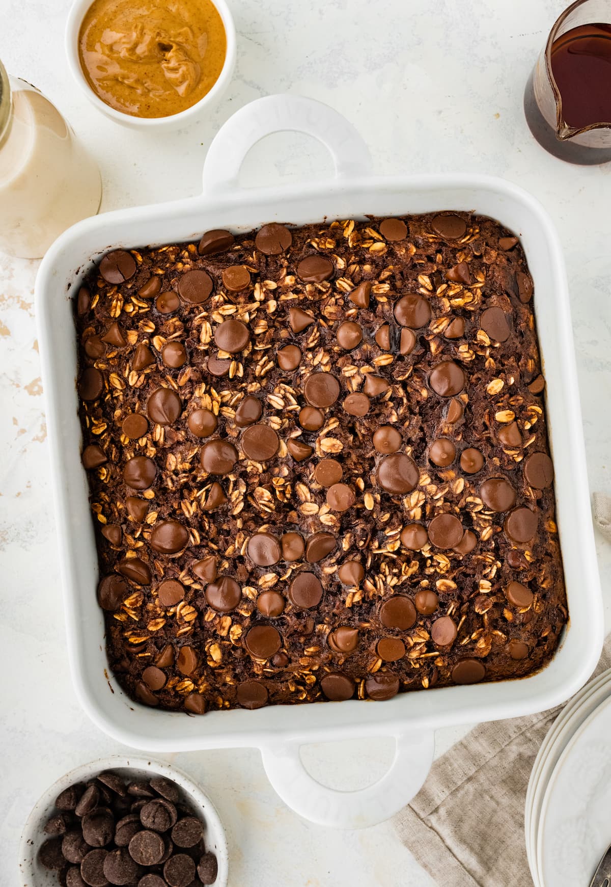 Cauliflower Brownie Baked Oatmeal - Eating Bird Food